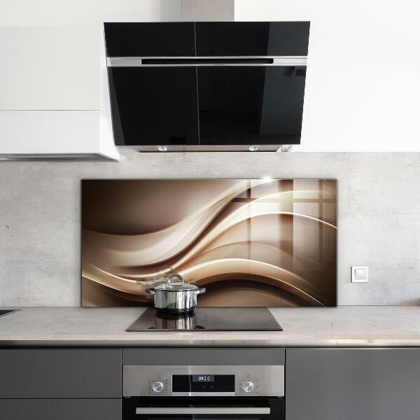 Kitchen wall panels Energy wave abstraction