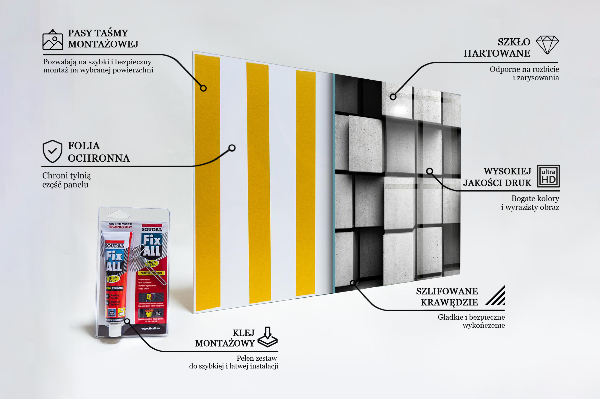 Kitchen wall panels Cubes geometric pattern