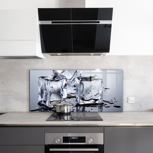 Kitchen wall panels Ice cubes refreshment