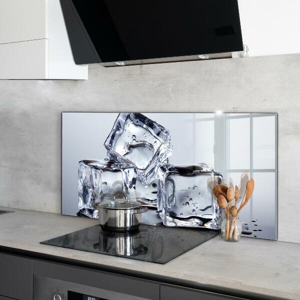 Kitchen wall panels Ice cubes refreshment