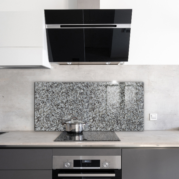 Kitchen glass panel Granite natural stone