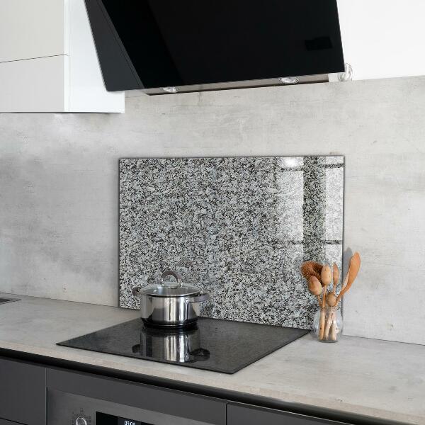 Kitchen glass panel Granite natural stone