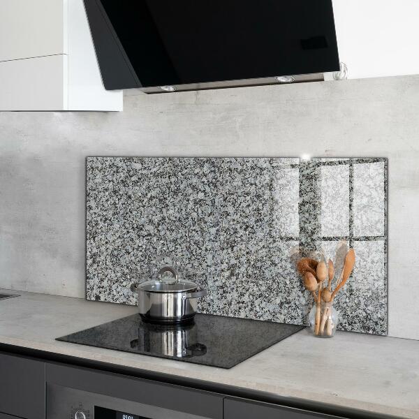 Kitchen glass panel Granite natural stone