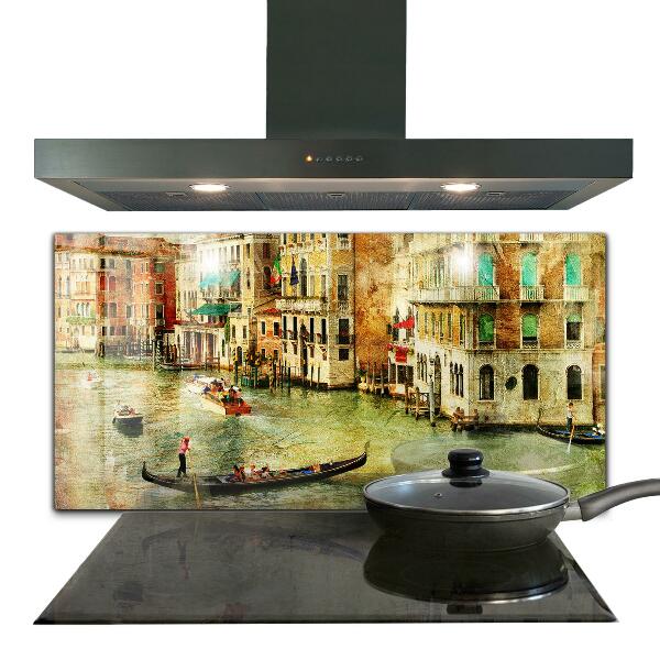 Kitchen wall panels Italy venice vintage picture