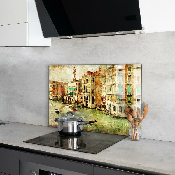 Kitchen wall panels Italy venice vintage picture