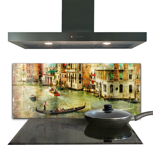 Kitchen wall panels Italy venice vintage picture