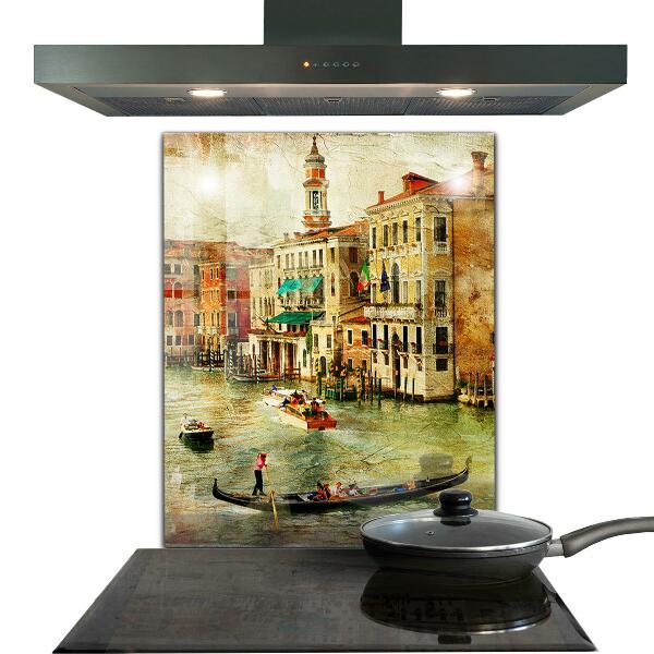 Kitchen wall panels Italy venice vintage picture