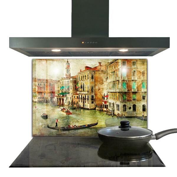 Kitchen wall panels Italy venice vintage picture