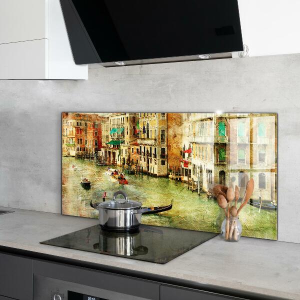 Kitchen wall panels Italy venice vintage picture