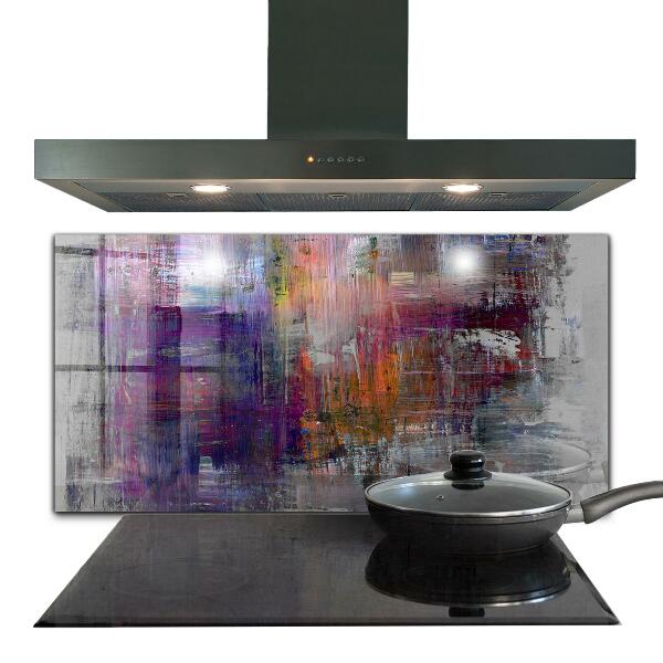 Kitchen wall panels Abstract painting