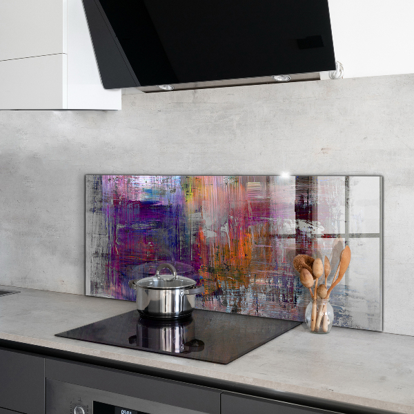 Kitchen wall panels Abstract painting