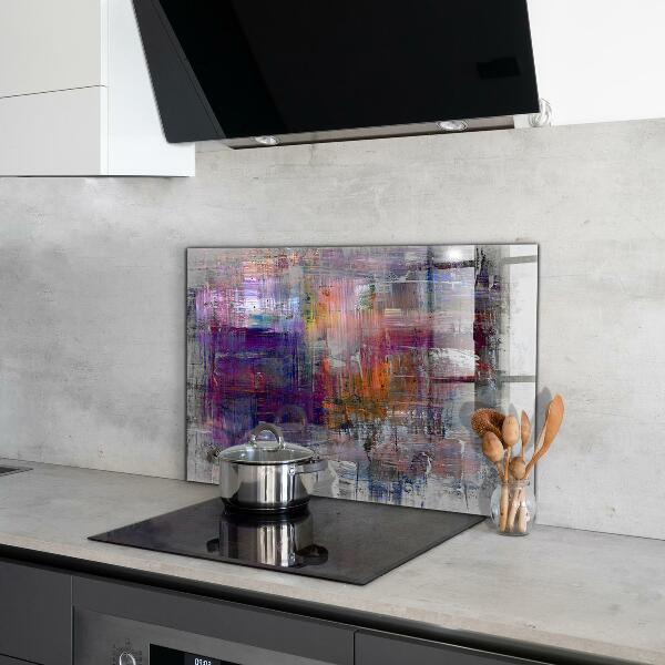 Kitchen wall panels Abstract painting