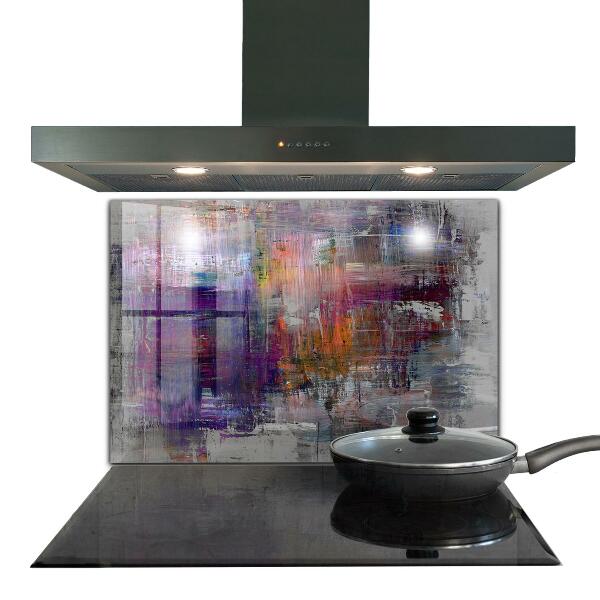 Kitchen wall panels Abstract painting