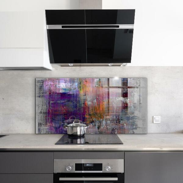 Kitchen wall panels Abstract painting
