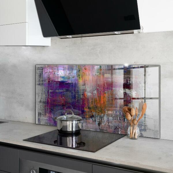 Kitchen wall panels Abstract painting