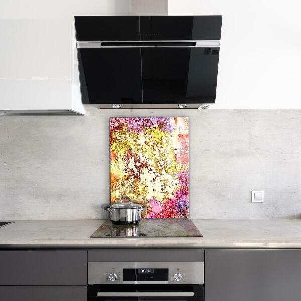 Kitchen wall panels Orange abstraction