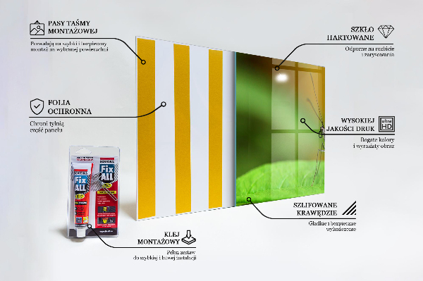 Hob splashback Butterfly on a leaf