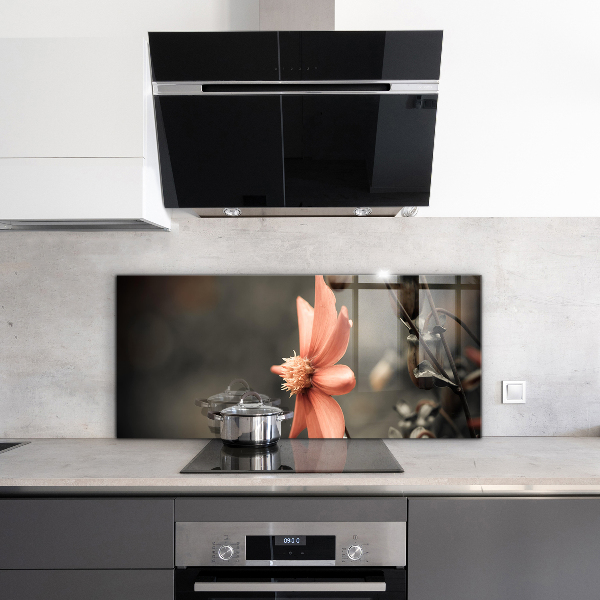 Kitchen wall panels Vintage flower bud