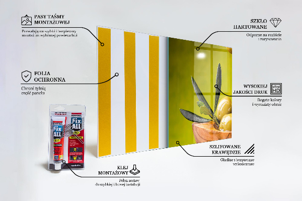 Kitchen wall panels Green fresh olives