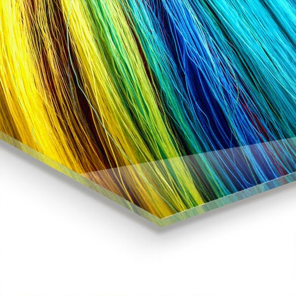 Kitchen wall panels Colorful graphic rainbow pattern