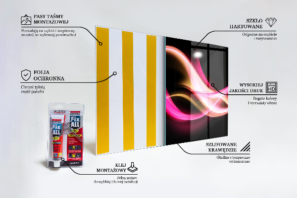 Kitchen wall panels Modern abstract vibration