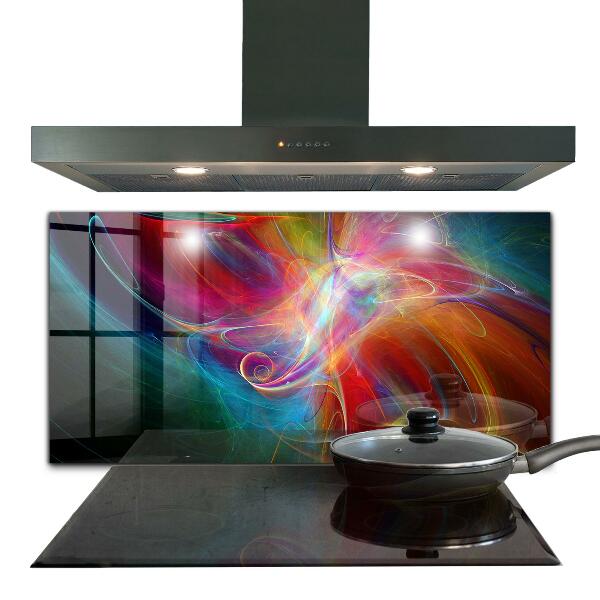 Kitchen wall panels Abstract vibrating energy