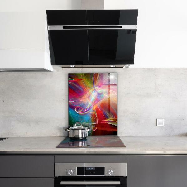 Kitchen wall panels Abstract vibrating energy
