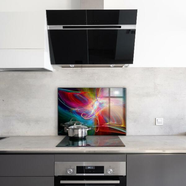 Kitchen wall panels Abstract vibrating energy