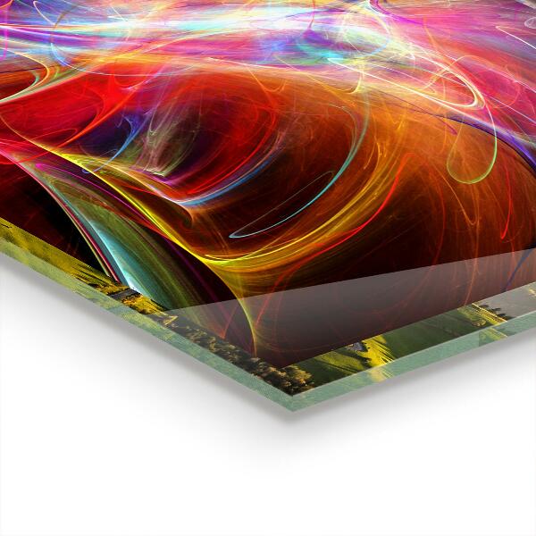 Kitchen wall panels Abstract vibrating energy