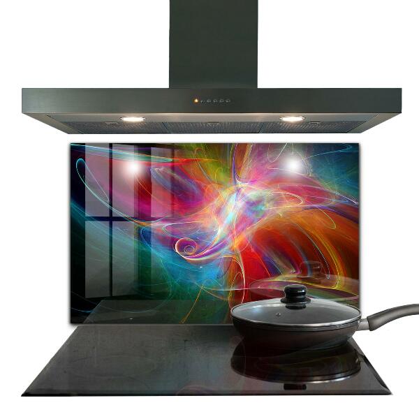 Kitchen wall panels Abstract vibrating energy