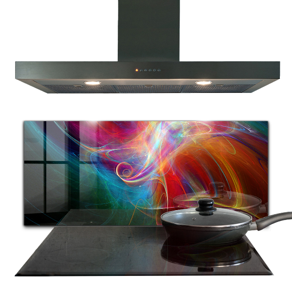 Kitchen wall panels Abstract vibrating energy