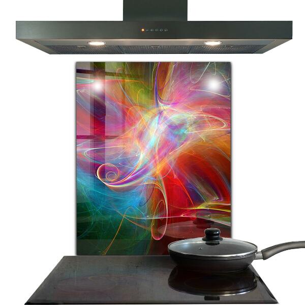 Kitchen wall panels Abstract vibrating energy