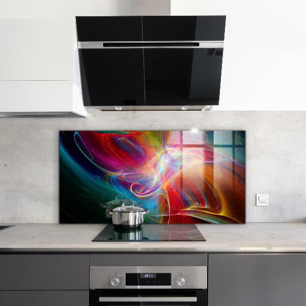 Kitchen wall panels Abstract vibrating energy