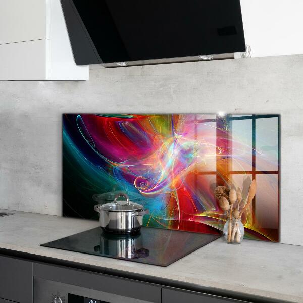 Kitchen wall panels Abstract vibrating energy