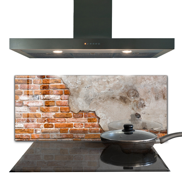 Kitchen splashback Stone brick wall