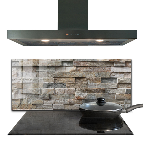 Kitchen splashback Natural stone brick