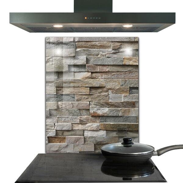 Kitchen splashback Natural stone brick