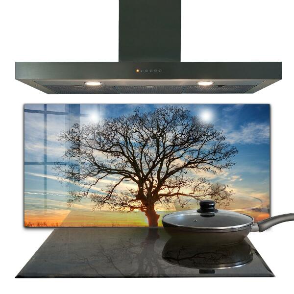 Kitchen wall panels Landscape meadow in the morning