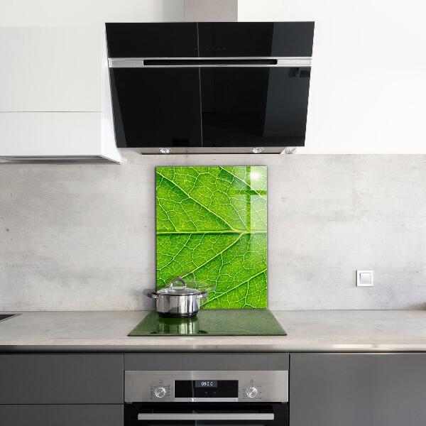 Kitchen panel Delicate leaf details