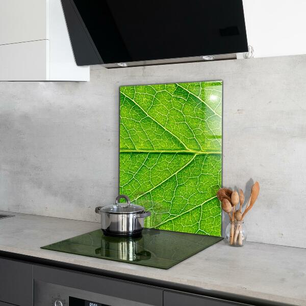 Kitchen panel Delicate leaf details