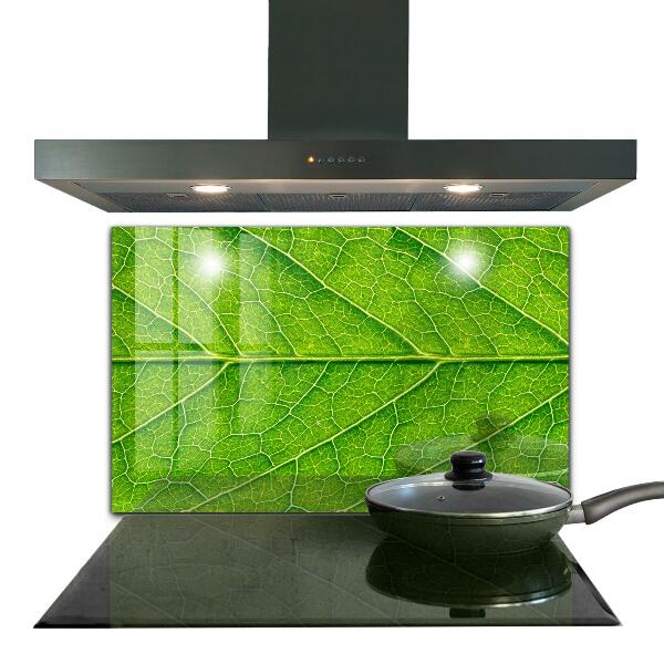 Kitchen panel Delicate leaf details