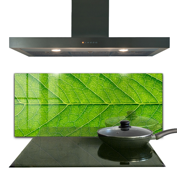 Kitchen panel Delicate leaf details