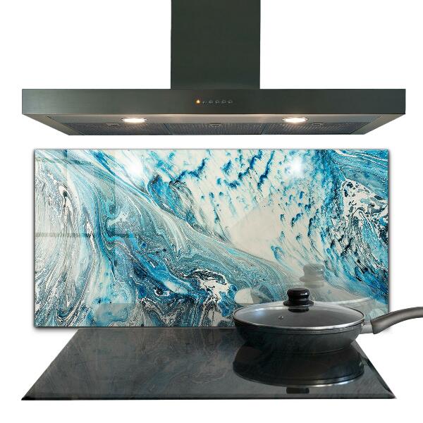 Kitchen wall panels Sea wave