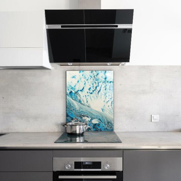 Kitchen wall panels Sea wave
