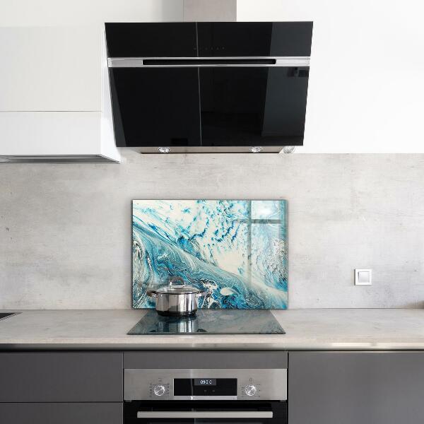 Kitchen wall panels Sea wave
