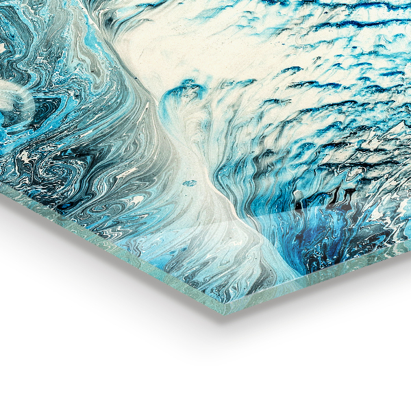 Kitchen wall panels Sea wave