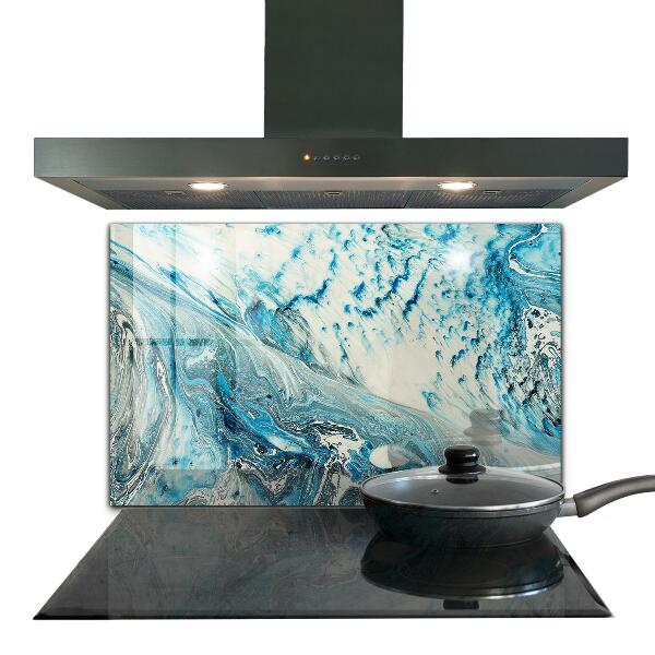 Kitchen wall panels Sea wave