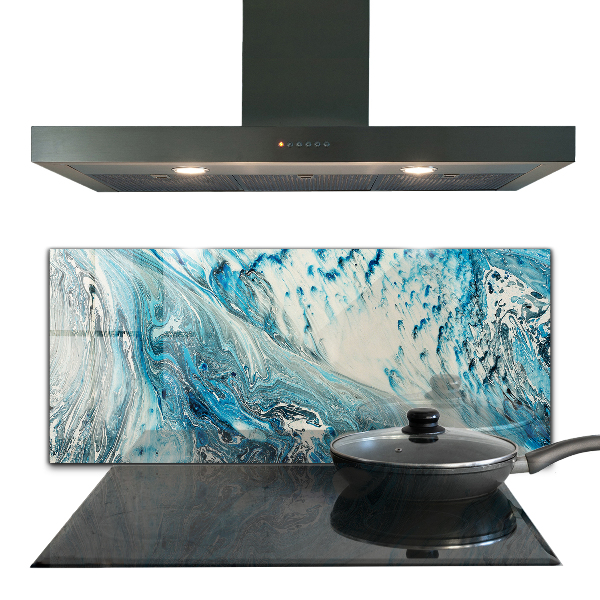 Kitchen wall panels Sea wave