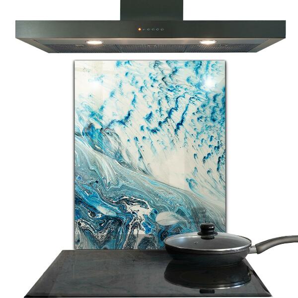 Kitchen wall panels Sea wave