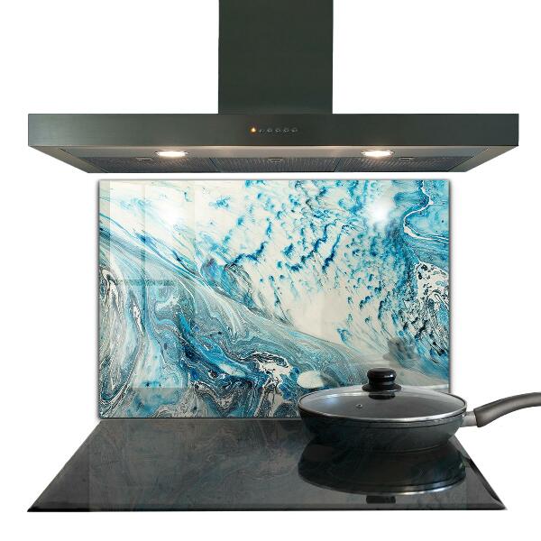 Kitchen wall panels Sea wave